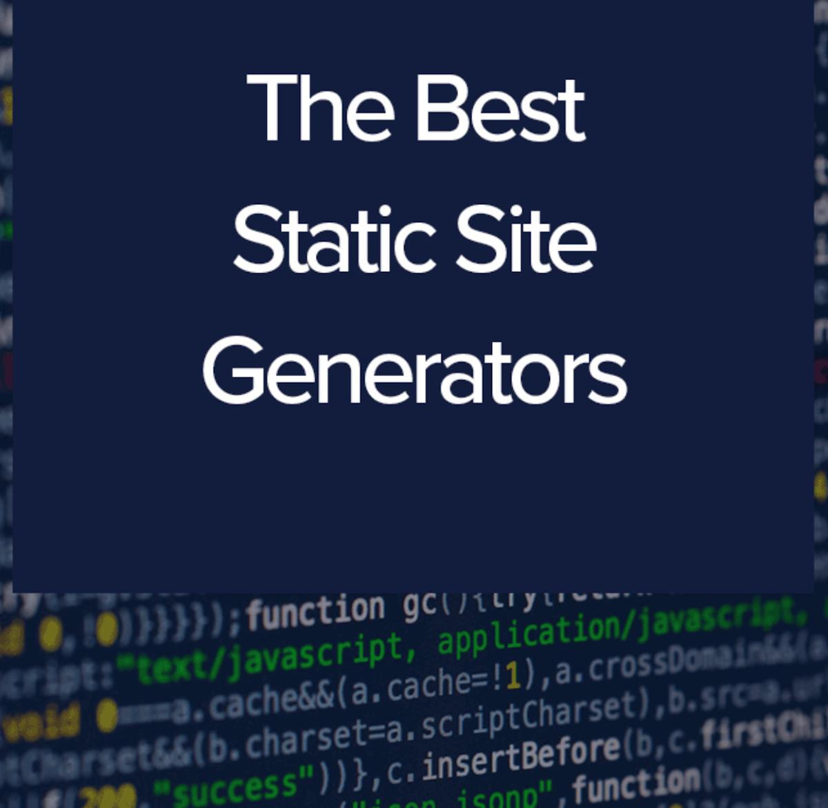 Best Static Site Generators