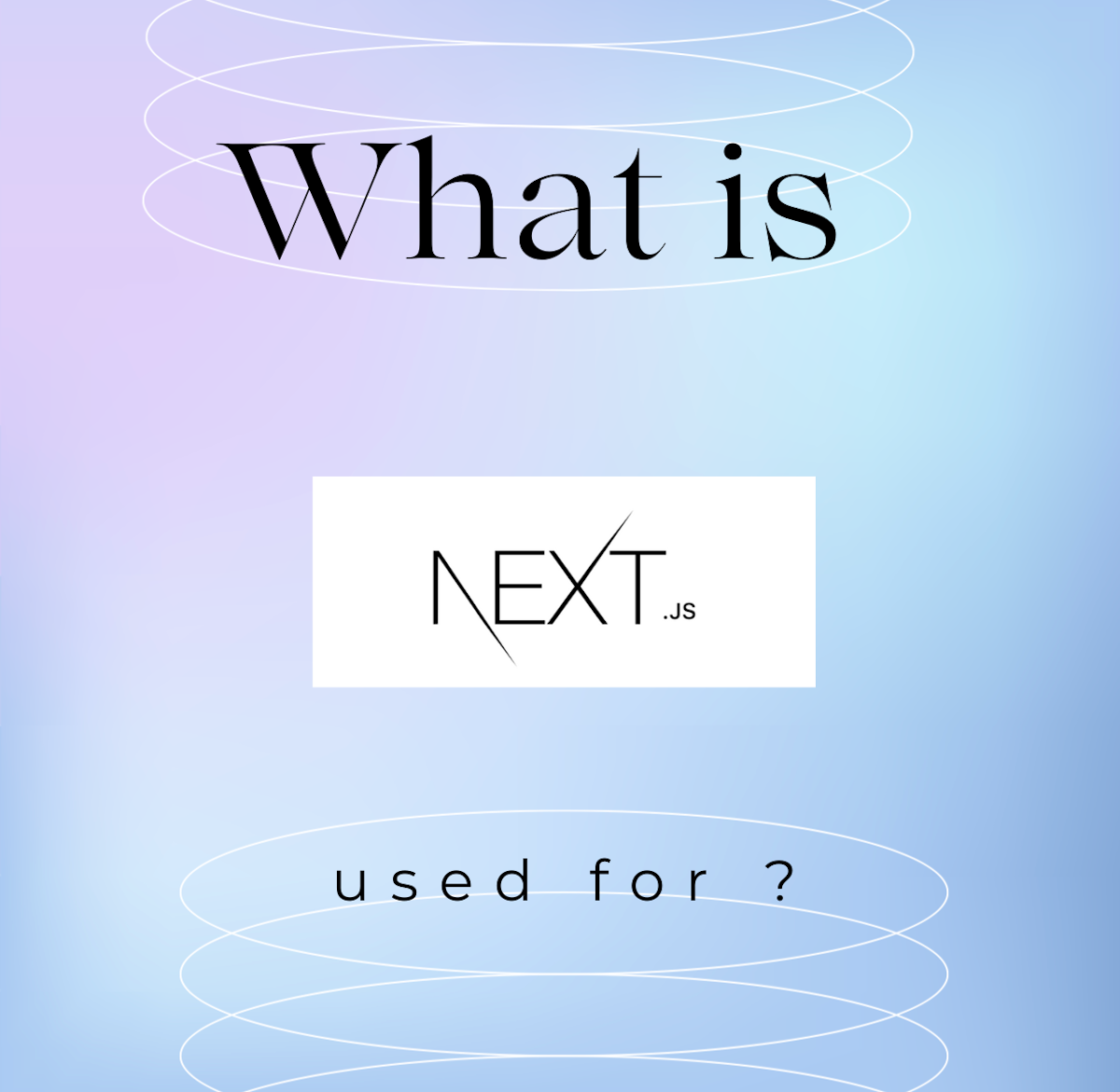 What is Next js used for
