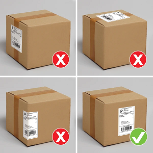 shipping labels place 300 px