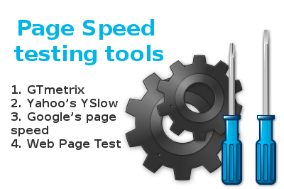 Page speed tools