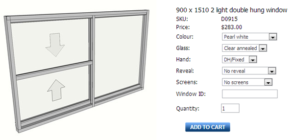 fixed size window
